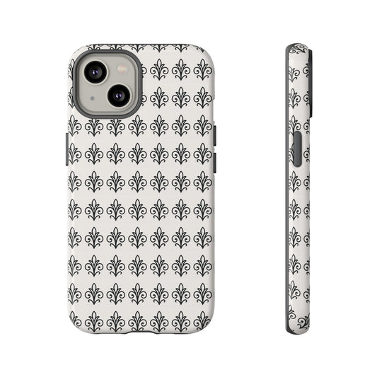 Fleur-de-Lis Pattern Tough Phone Case